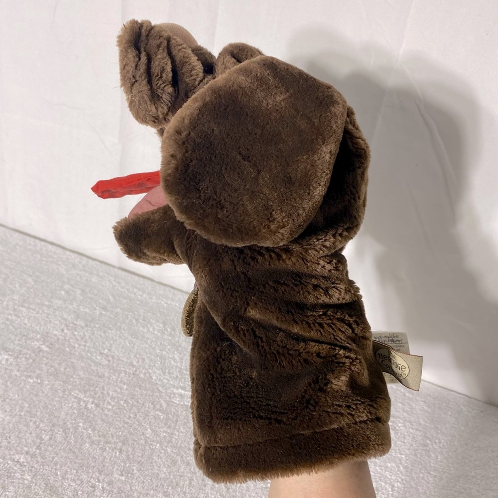 Vintage The Heritage Collection Wrinkles Brown Plush Dog Hand Puppet 310278 - Picture 4 of 14